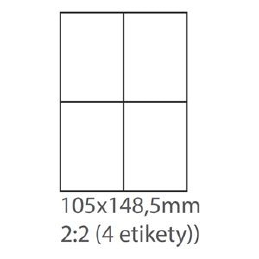 Adresné štítky 105x148,5mm - 100 hárkov